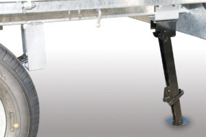 軽カーゴトレーラーの販売、けん引免許不要、普通免許でOK、オプション、アウトリガー使用時