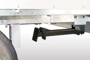 軽カーゴトレーラーの販売、けん引免許不要、普通免許でOK、オプション、アウトリガー格納時