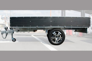 軽カーゴトレーラーの販売、けん引免許不要、普通免許でOK、オプション、アルミホイール2