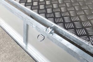 軽カーゴトレーラーの販売、けん引免許不要、普通免許でOK、オプション、荷台フックセット