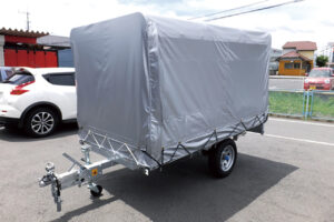 軽カーゴトレーラーの販売、けん引免許不要、普通免許でOK、オプション、ウィングボデー