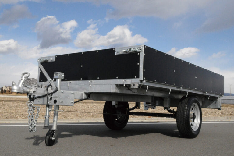 軽カーゴトレーラーの販売、けん引免許不要、普通免許でOK、価格とスペックカラー、ブラック