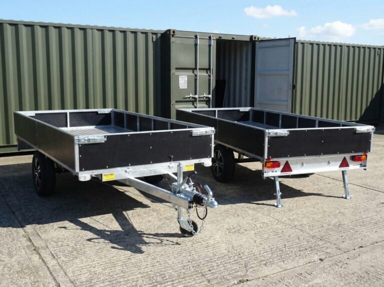 ミドルカーゴトレーラーの販売、けん引免許不要、普通免許でOK、カラーブラック